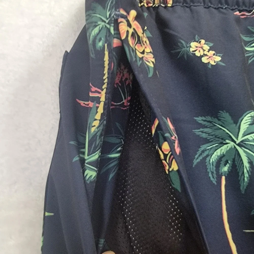 NEW! Quiksilver Men's XL Eclipse‎ Volley Swim Shorts Black Floral Sunset Print